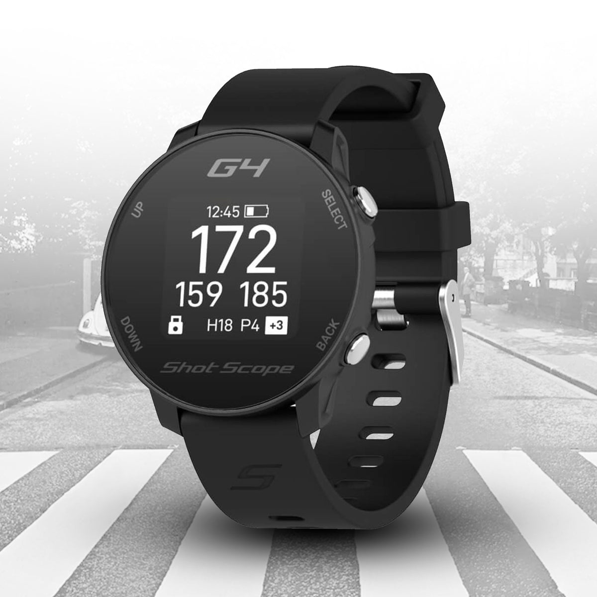 Black Shot-Scope G4 GPS Golf Watch