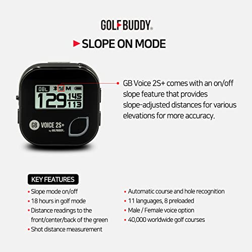 Golf Buddy Voice 2 Talking GPS Rangefinder